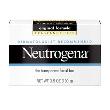 Neutrogena Original Transparent Facial Cleansing Bar, Fragrance-Free Glycerin...