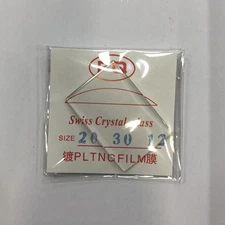 30mm Rectangular Single Domed Watch Crystal Glass Lens 20/22/24/28mm Width