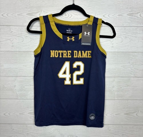 Under Armour Notre Dame Basketball Jersey Kids Youth Medium NWT Irish
