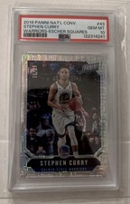 2018 Panini Nat’L Convention - Stephen Curry #43 Escher Squares Pro /25 PSA 10