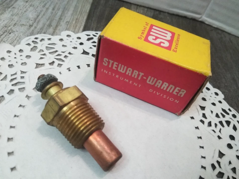 Unidad emisora de envío de temperatura del agua Stewart Warner SW D362 AJ 12 voltios NOS Foto 2 de 4