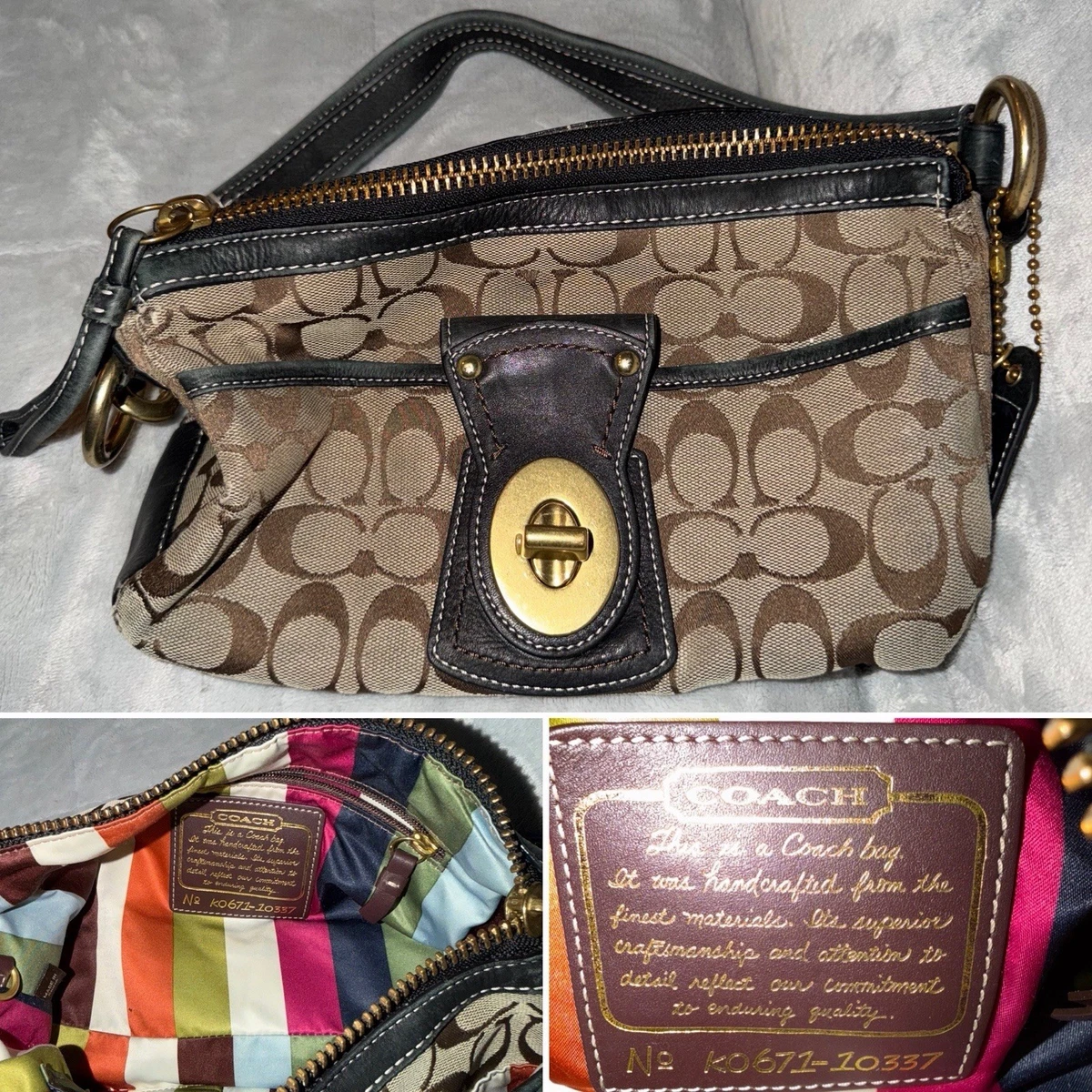 Coach Legacy Canvas Exterior Shoulder Bag Bags & Handbags for