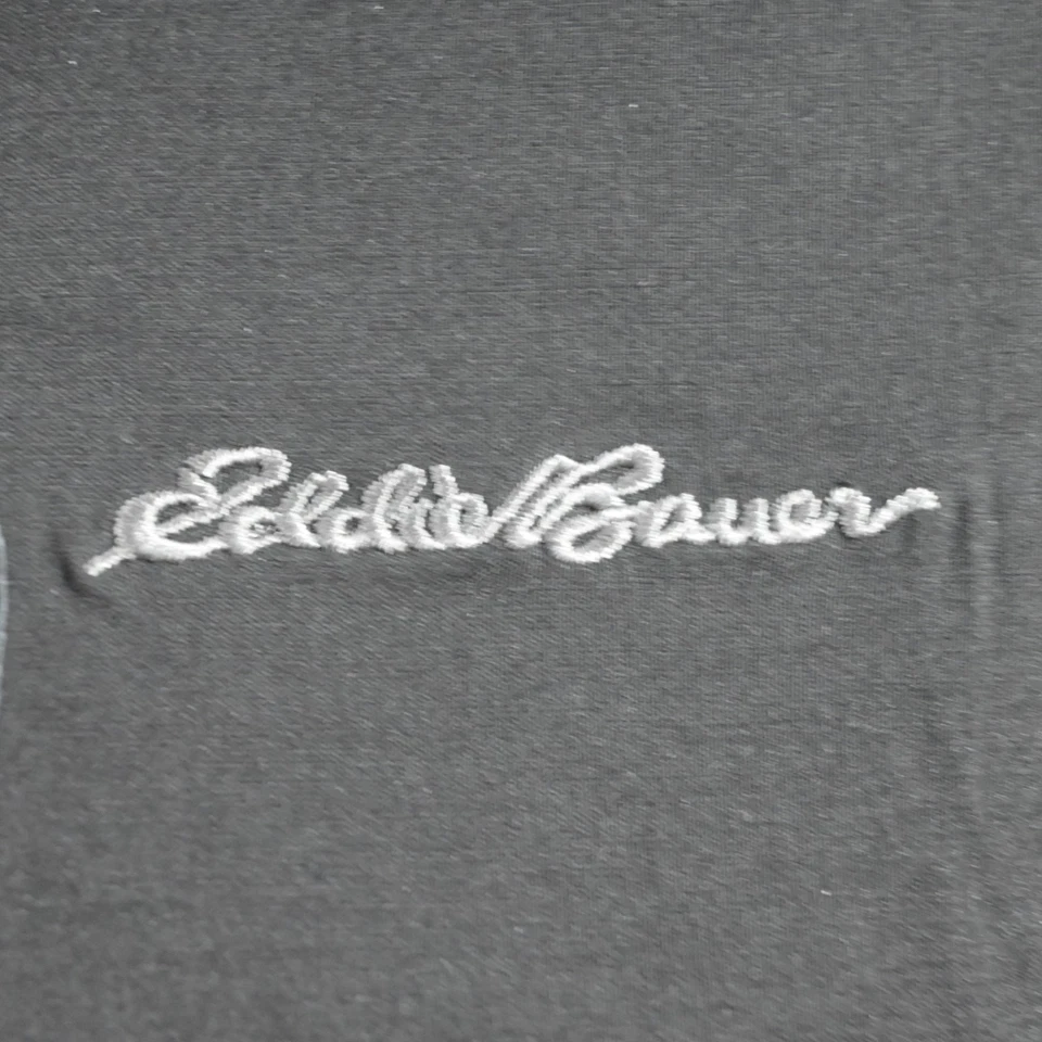 Jaqueta masculina Eddie Bauer lã 1/4 zíper preta manga longa tamanho 2XL XXL - Imagem 4 de 4