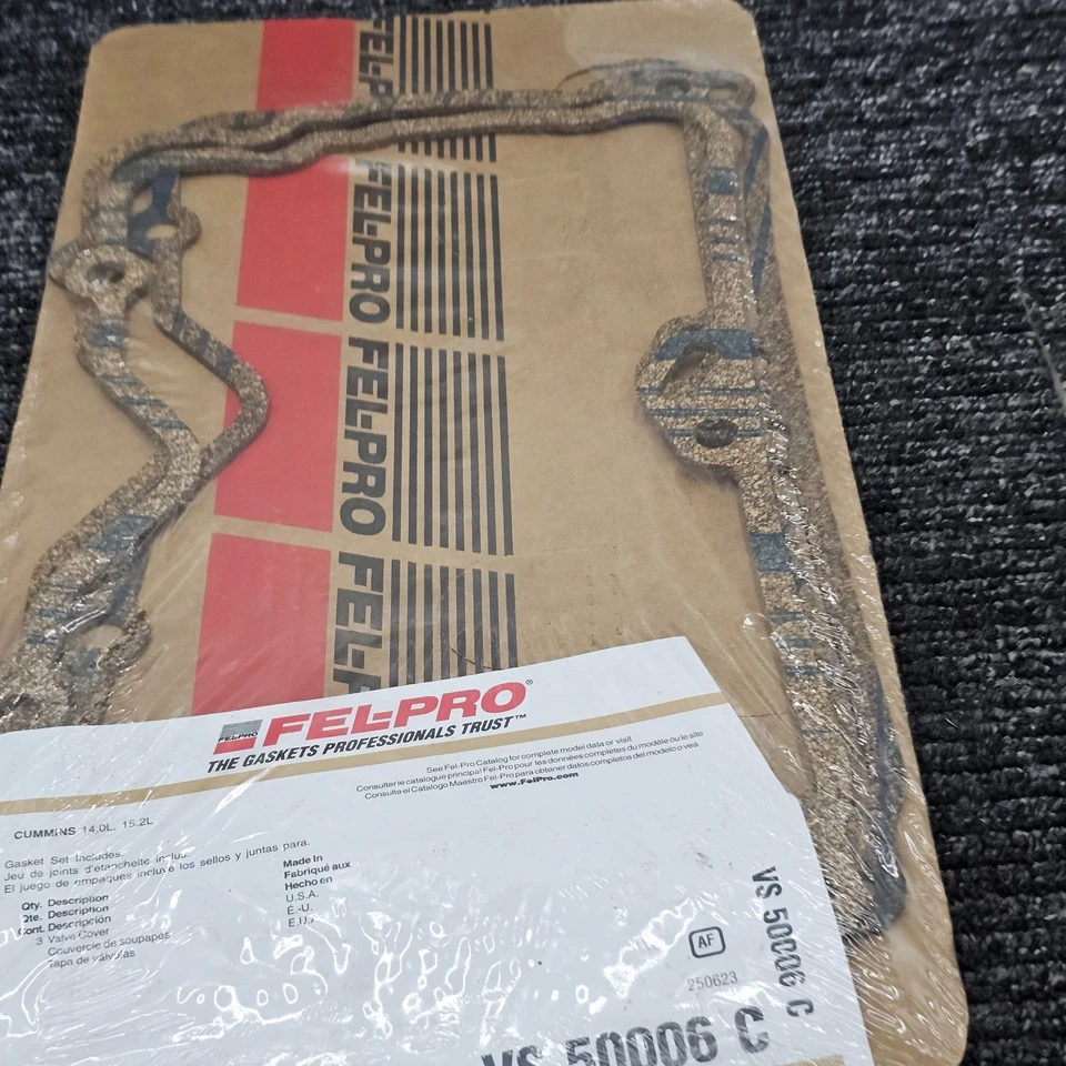 Junta de cubierta de válvula de motor Fel-Pro VS 50006 C apta para 92 International Harvester 3700 Foto 4 de 4