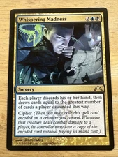 2013 Magic The Gathering Gatecrash Whispering Madness #207 Light Play