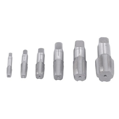 Neu 6-teiliges Rohrgewindebohrer-Set NPT 1 Zoll 3/4 Zoll 1/2 Zoll 3/8 Zoll 1/4