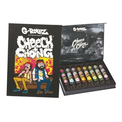 G-Rollz Cheech & Chong Large Gift Box / Glass Cones Tubes Set