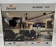 Odyssey VX-9 HD Home Cinema Projector LED 3D 1080P 4500 Lumens Max Austere