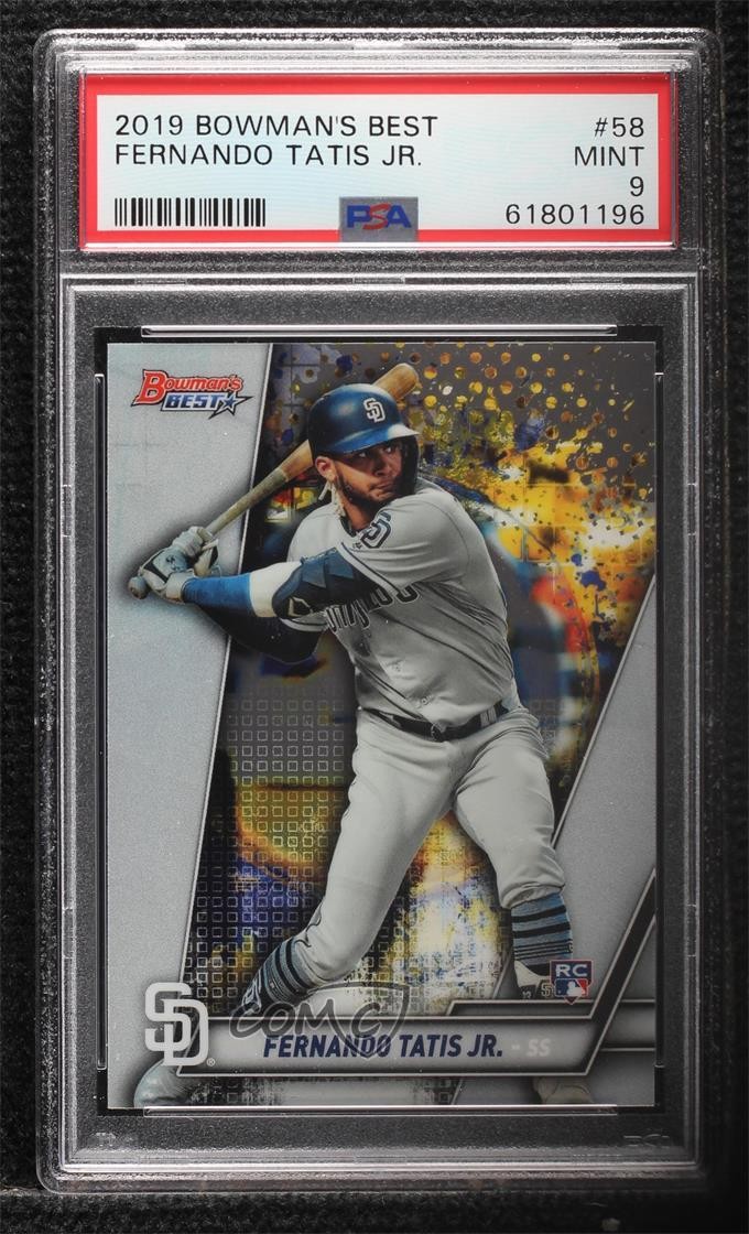 2019 Bowman's Best Fernando Tatis Jr #58 PSA 9 MINT 0x1p