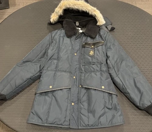 VTG Refrigiwear Parka w/Hood and Bibs Unisex Sz Large Polyester Nylon 1996 MINT - product listing photo