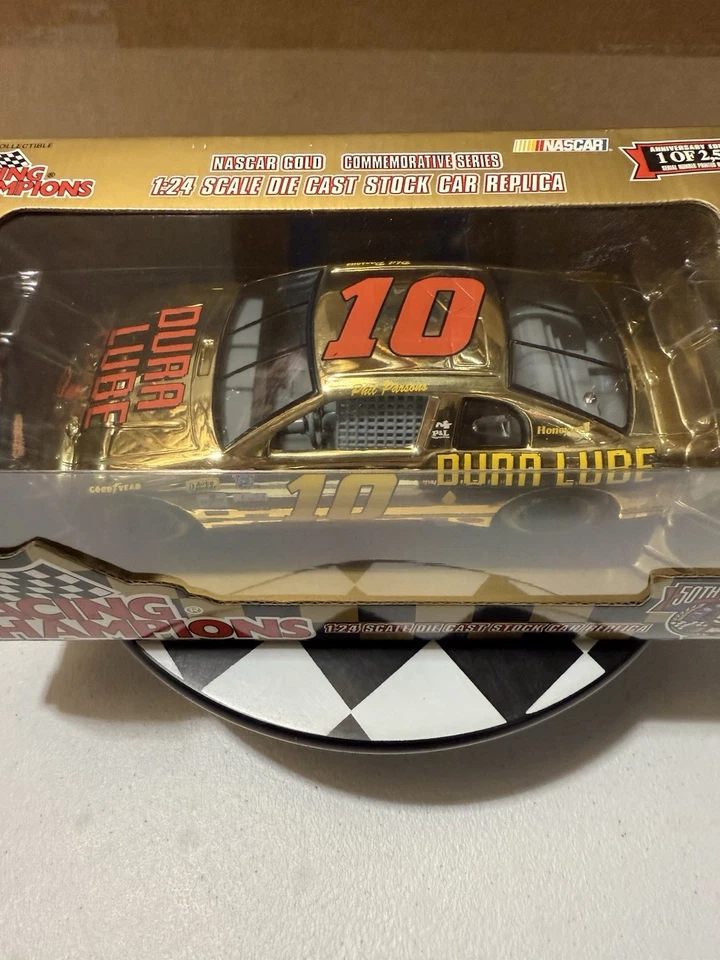 PHIL PARSONS #10 DURA LUBE GOLD 1998 1/24 Nascar Diecast - Image 4 of 4