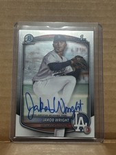 2025 Bowman Chrome Baseball Jakob Wright 1st Bowman Base Autograph Dodgers