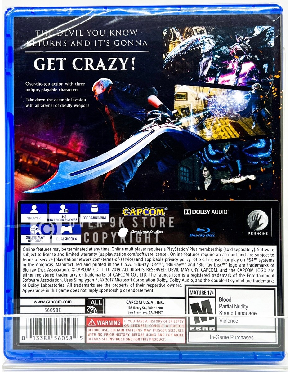 Devil May Cry 5 - PS4 - US VERSION - Brand New | Factory