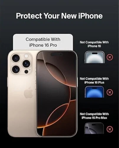Belkin ScreenForce InvisiGlass Treated Screen Protector for iPhone 16 Pro New - Picture 3 of 8
