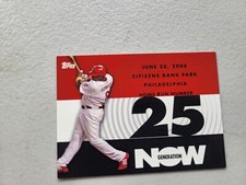 2007 Topps Generation Now Insert #GN25 Phillies Ryan Howard Baseball NM