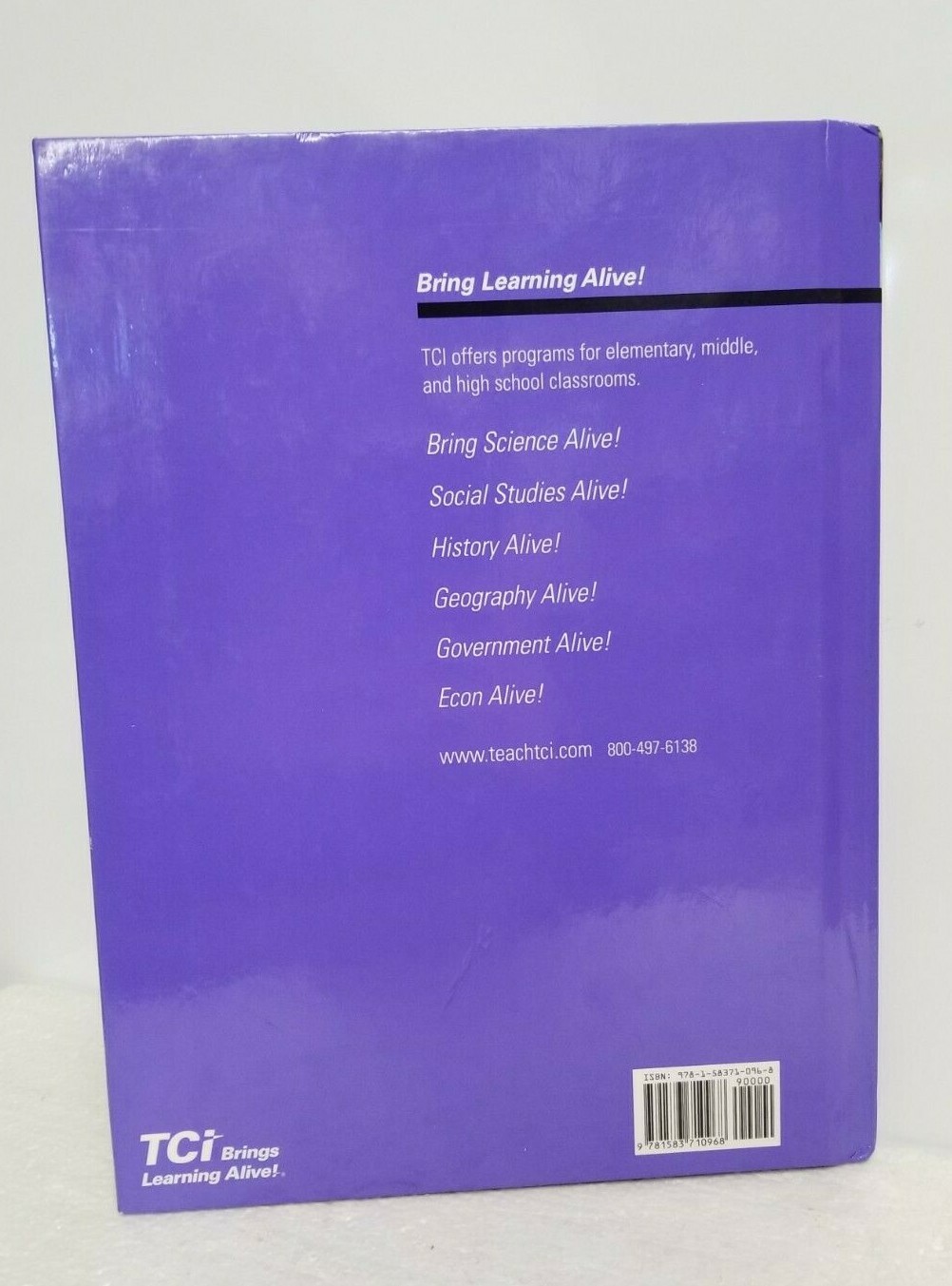 SOCIAL STUDIES ALIVE! MY COMMUNITY TCI HARDCOVER eBay