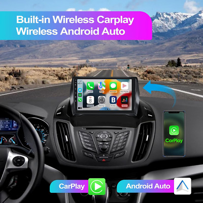 For Ford Escape 2013-2017 Fit For Carplay 9'' Android Car Stereo Radio 64GB