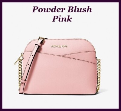 NWT Michael Kors Powder Blush Pink Jet Travel Medium Crossbody