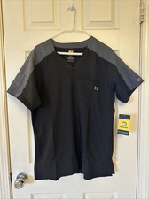 Wonder Wink Modern Fit Men s Scrub Top Black Sz Small NEW