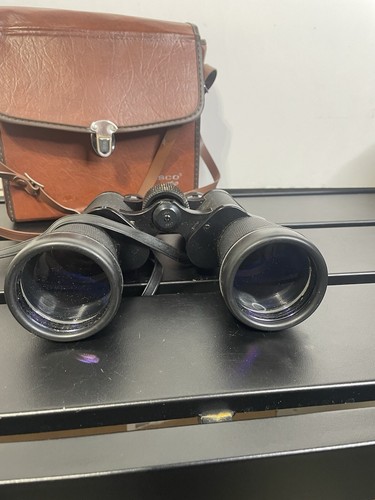 TASCO 223Z 10x50 BINOCULARS ZIP FOCUS WIDE ANGLE With Carrier Bag 367ft @ 1000yd - Picture 8 of 13