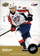 2021-22 Upper Deck CHL Stars High Gloss #7 Jacob Maillet 06/10 Windsor Spitfires