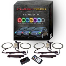 RGB Multi Color Bluetooth LED Halo kit for 2013-2015 Nissan Sentra Headlights