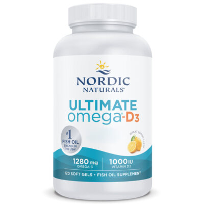 Nordic Naturals, Ultimate Omega-D3 Lemon, 120 Weichkapseln - Blitzversand