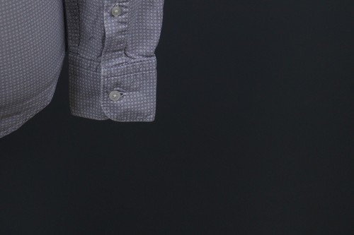 Z Zegna Drop 8 Fit Gray Box Pattern Long Sleeve Button Down Shirt Size 38 / 15 - Picture 12 of 16