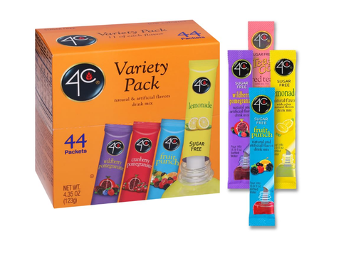 4C Powder Drink Mix Variety Packets- 44 Packets