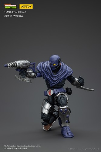 New JOYTOY TMNT-Shredder Foot Clan A/B 1/18 Action figure Toy Xmas Gift! - Picture 11 of 27