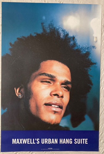 Maxwell 1996 Matte Promo Poster Maxwell’s Urban Hang Suite Neo Soul ...