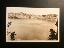 Antique "CRATER LAKE-OREGON" RPPC a Postcard Made in USA
