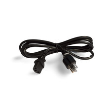6ft Universal Power Cord NEMA 5-15P to IEC320C13 18 AWG - Black