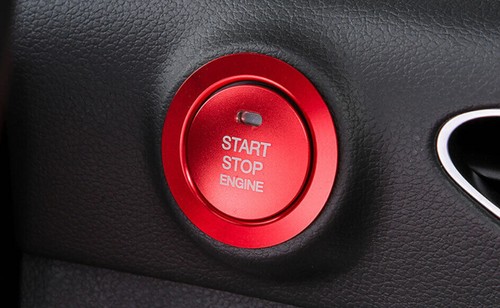 For Hyundai Sonata 2020-2022 Red Aluminum Start Button Ignition Switch Cover 2X - Picture 5 of 9