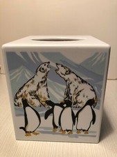 Penguin/Polar Bears Theme Square Box Tissue Holder