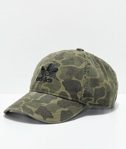 Bevægelse Med vilje skære Men's Adidas Originals Black Trefoil Forest Camo Hat Cap  [C153-141321C/OSFM] | eBay