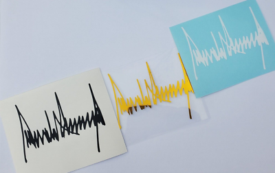 #ad President Donald Trump Signature Decal Trump Autograph decal MAGA USA patriot $13.00