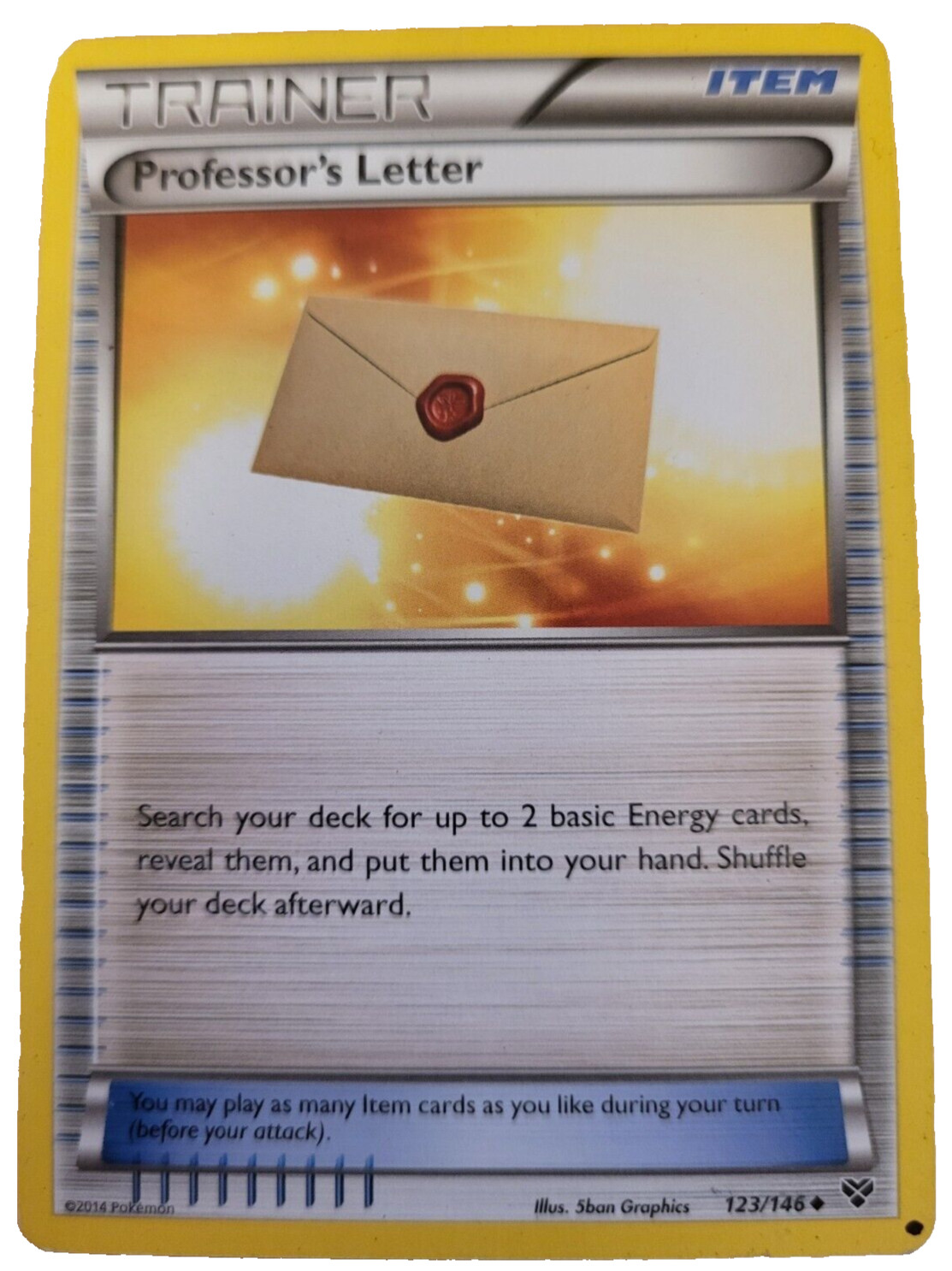 Pokemon Professor's Letter 123/146 Trainer Trading Card