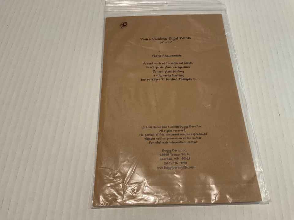 Pam's Painless Eight Points Quilt Pattern Buggy Barn Janet Rae Nesbitt - Image 2 of 4