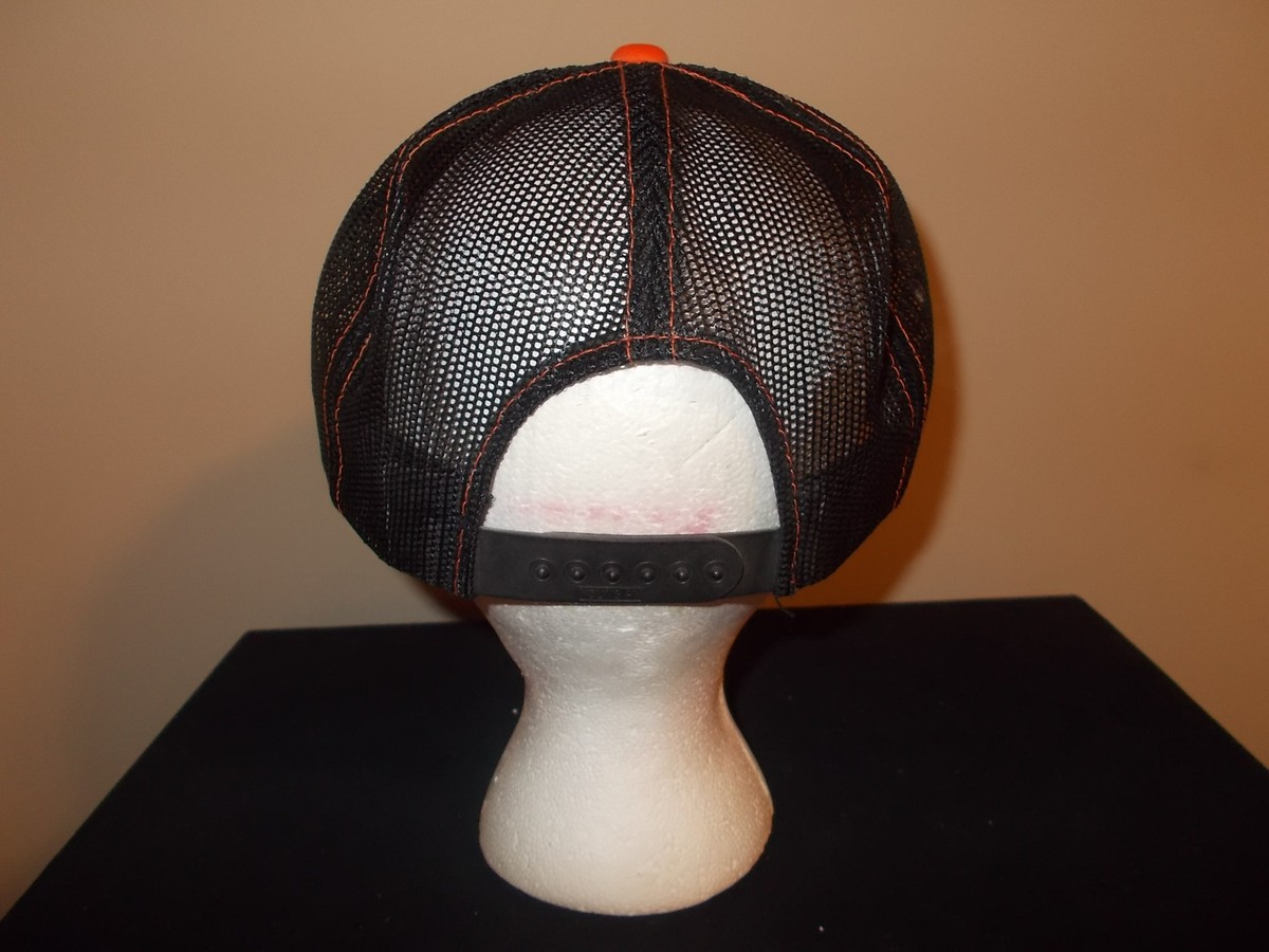 Casquette Snapback Vintage Jack Horners Fournisseurs Machines Orange Noir Maille - Neuf Sans étiquette