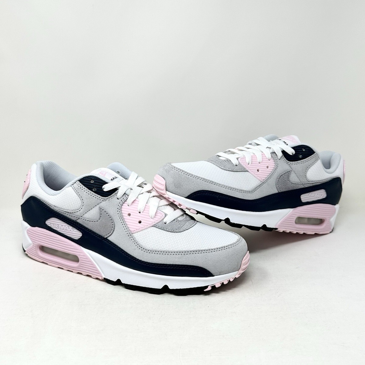 Nike Air Max 90 Shoes - White Pink Foam Armory Navy - DM0029