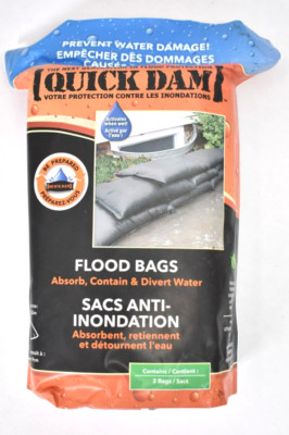 Quick Dam Water Activated Flood Bags/Sandbags Gallons Pack