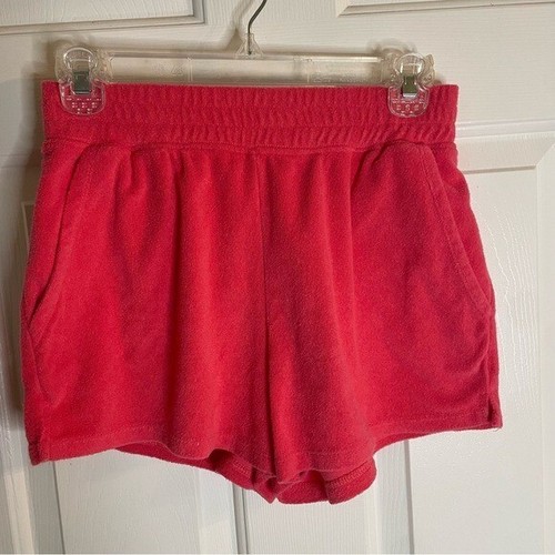 Z Supply Resort Women's hot Pink Terry Cloth Shorts Size XS y2k coquette - Picture 2 of 7