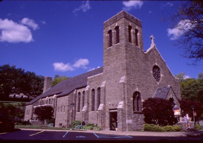 historic structures-Churches-Our Lady of the Snow @ Clark Summit Pa.-Kodak slide