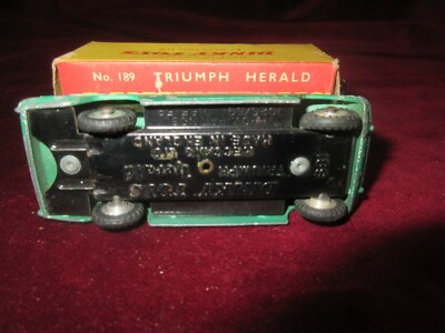 AMAZING VINTAGE DINKY TOYS N. 189 -TRIUMPH HERALD - BOXED | eBay