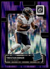 2022 Optic Purple Shock Trestan Ebner Rookie Chicago Bears #286