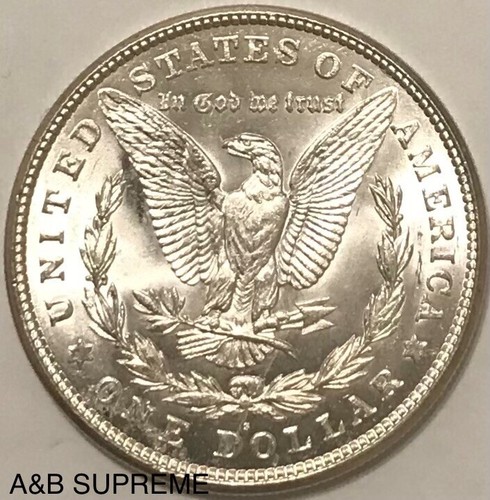 1921 S Morgan Dollar From OBW Estate Roll Choice-Gem Bu Uncirculated 90% Silver - Picture 3 of 6