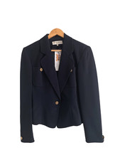 Edina Ronay Single Breasted Jacket Navy Uk Size 8