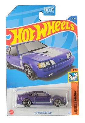 2022 Hot Wheels '84 Mustang SVO #221 Purple | eBay
