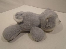 Kelly Toys Plush Husky Wolf Dog 18" Stuffed Animal Laying Down blue sparkle eyes